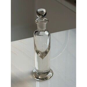 Vintage rare and unique glass decanter perfume bottle